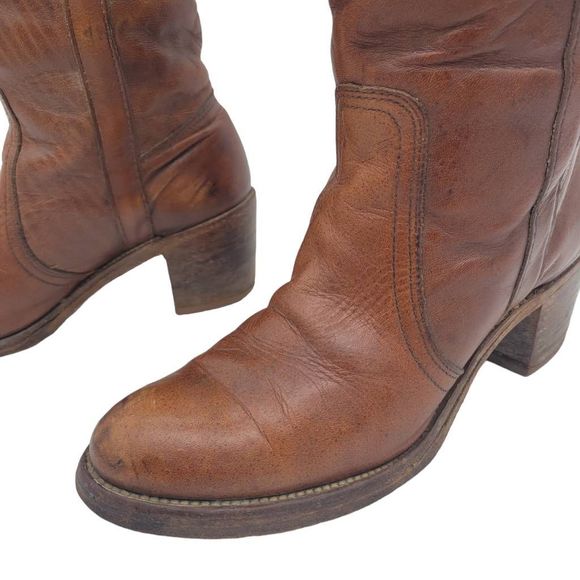 Vintage 1970s Frye Jane Cuff Boots - Picture 13 of 16